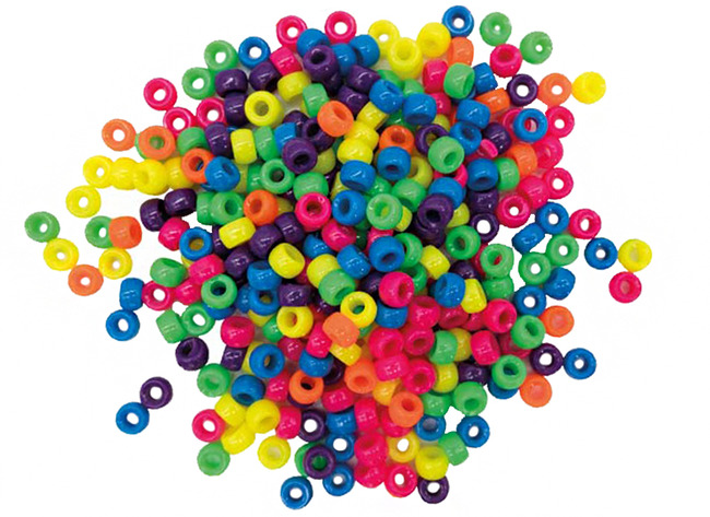 Kralen - 6,5 mm - effen - set van 2300 assorti
