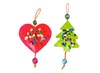 Figuren - kerst - karton - blanco - set van 300 assorti