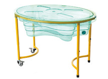Zand- en watertafel - kuip en frame - transparant - 44 tot 58 cm hoog - per stuk