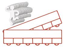 Bord - diagram - poppetjes - verjaardag - per set