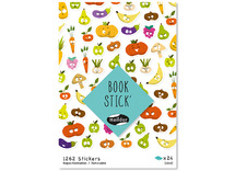 Stickers - stickerboek - groenten en fruit - assortiment van 1262