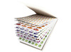 Stickers - stickerboek - groenten en fruit - set van 1262 assorti