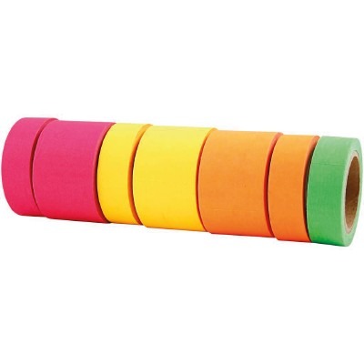 KLEEFBAND - DECORATIEF - NEON - SET VAN 7