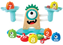 Balanceerspel - rekenen - Hape - rekenweegschaal - monster - per spel