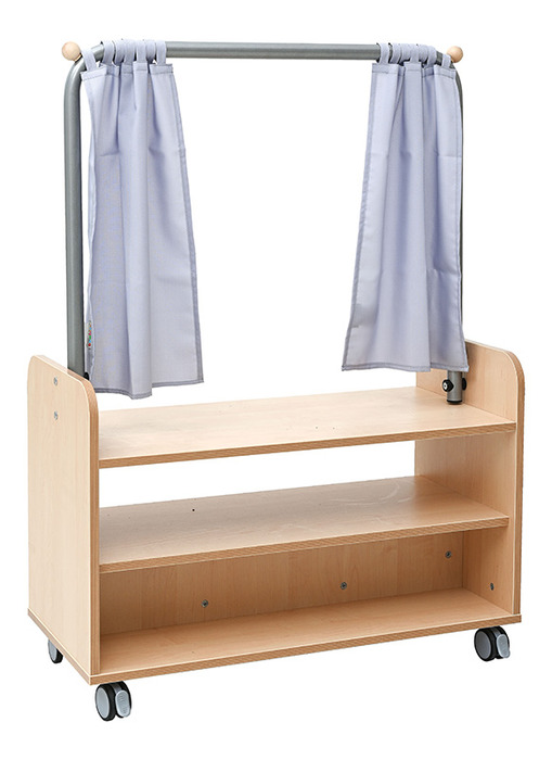 Speelmeubel - poppenkast - theater en winkel - poppentheater - 89 x 41 x 125 cm - per stuk