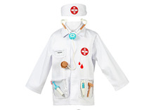 Verkleedkledij - Souza - dokter - per set