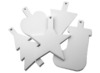 Figuren - karton - kerst - blanco - set van 100 assorti
