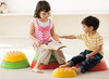 Evenwichtsparcours - Rainbow River Stones - balanceren - tactiele omloop - eilanden - set van 6 assorti