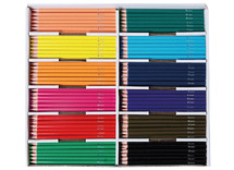 Potloden - kleurpotloden - O'Color - driehoekig - doos - voordeelpakket - set van 288 assorti