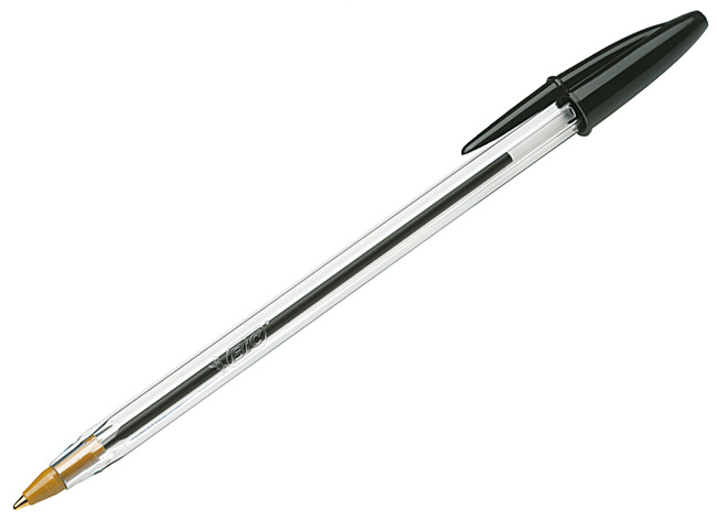 Pen - balpen - BIC Cristal - zwart - per stuk