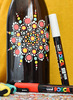 Stiften - verfstiften - Posca PC5M - basiskleuren - set van 8 assorti