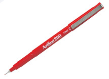 Stiften - schrijfstiften - Artline 200 Fine - 0,4 mm - rood - per stuk