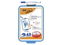 Bord - whiteboard - BIC Velleda - 19 x 26 cm - dubbelzijdig - met stift en uitwisser - per stuk