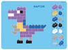 Bouwset - Archi Dino - Bouw je dino - set van 750 assorti