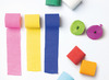 Knutselpapier - crêpepapier - stroken - set van 10 assorti