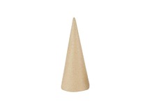 Figuren - papier-maché - kegel - 14 cm - set van 10