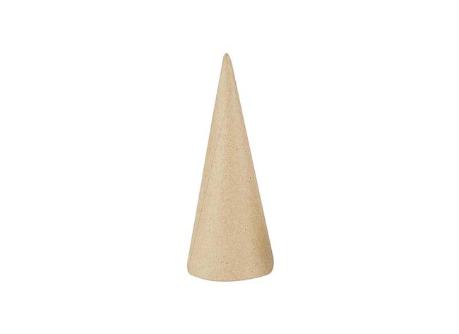 Figuren - papier-maché - kegels - 14 cm - set van 10