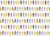 Karton - knutselkarton - feest - met motieven - 25 x 35 cm - 160 g - set van 40 assorti