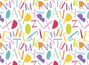 Karton - knutselkarton - feest - met motieven - 25 x 35 cm - 160 g - set van 40 assorti