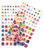 Edelstenen - strass - vierkant - decoratie - set van 168 assorti
