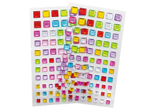 Edelstenen - strass - vierkant - decoratie - set van 168 assorti