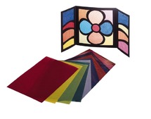 Knutselpapier - vouwbladen - transparante kleuren - 20 x 20 cm - assortiment van 500