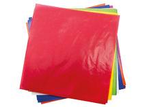 Knutselpapier - vouwbladen - transparante kleuren - 20 x 20 cm - set van 500