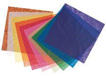 Knutselpapier - vouwbladen - transparante kleuren - 20 x 20 cm - set van 500
