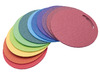 Matten - zitmat - foam - gekleurd - set van 12 assorti