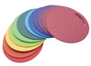 Matten - zitmatten - foam - gekleurd - set van 12 assorti