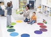 Matten - zitmat - foam - gekleurd - set van 12 assorti