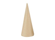 Figuren - papier-maché - kegel - 20 cm - set van 5