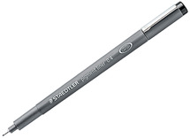 Stiften - schrijfstiften - Staedtler Pigment Liner - zwart - 0,4 mm - set van 10