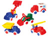 Voertuigen - vrachtwagens - Viking Toys - Jumbo - plastic - set van 5 assorti