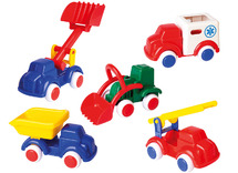 Voertuigen - vrachtwagens - Viking Toys - Jumbo - plastic - set van 5 assorti