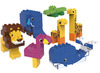 Bouwset - blokken - Biobuddi - wilde dieren - set van 60 assorti