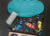 Stempels - kleistempels - Yellow Door Let's Roll Ocean Life - oceaanleven - rollers - boetseren - per set