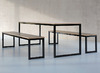ZITBANK - UNIVERSAL - GESLOTEN FRAME - 170 X 40 CM