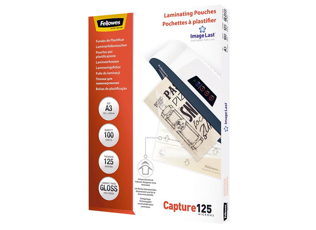 Lamineerhoezen - Fellowes Capture125 ImageLast - 125 micron - A3 - glanzend - set van 100
