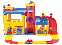 Speelgoed - voertuigen - Viking Toys City - garage met 3 verdiepingen - carwash - slagbomen - per stuk