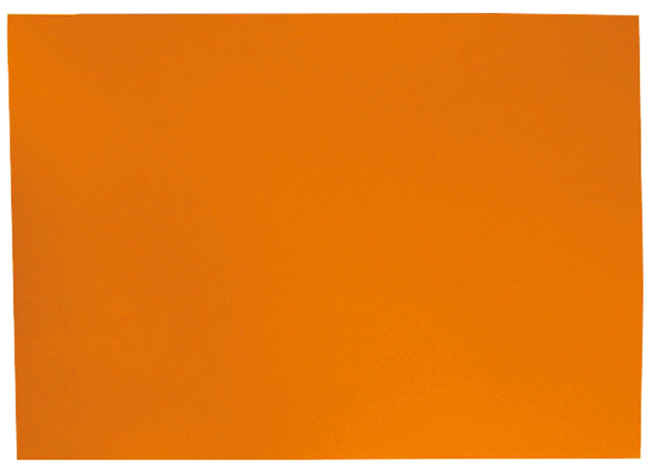 Knutselpapier - Folia - 50 x 70 cm - 130 g - lichtoranje - set van 10
