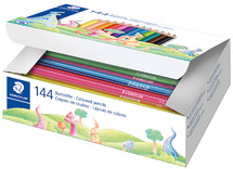Potloden - kleurpotloden - Staedtler - zeshoekig - doos - voordeelpakket - set van 144 assorti