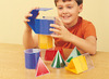 Geometrische lichamen - geometrische vormen - transparant - meetkunde - set van 11 assorti