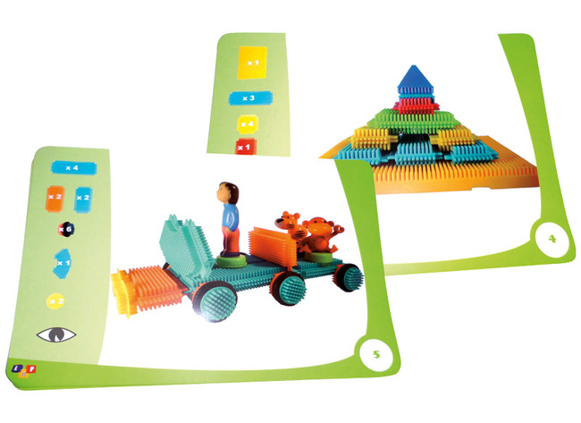 BLOCS À PICOTS - CARTES DE MODÈLES JUNGLE - SET/12