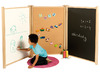 Scheidingswand - paneel - wit bord - 80 x 4,3 x 120 cm - per stuk