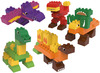 Bouwset - blokken - Biobuddi - dinosaurussen - set van 79 assorti