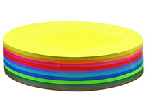 Knutselpapier - vouwbladen - intensieve kleuren - rond - patronen - 15 cm diameter - set van 100