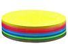 Knutselpapier - vouwbladen - intensieve kleuren - rond - patronen - 15 cm diameter - set van 100