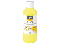 Verf - plakkaatverf - Creall Fluor - fluo - 250 ml - geel - per stuk