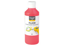 Verf - plakkaatverf - Creall Fluor - fluo - 250 ml - rood - per stuk